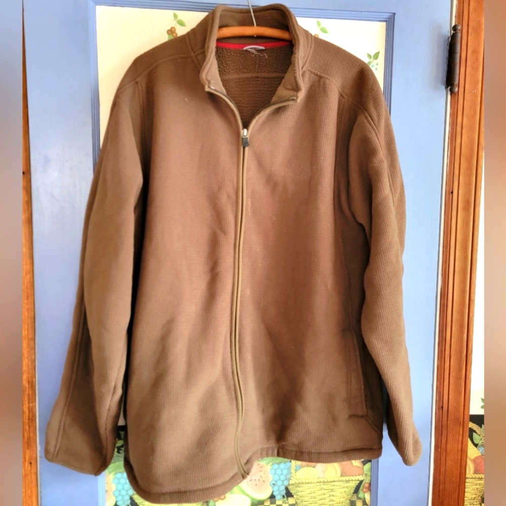 The North Face Brown Full Zip Jacket Size L/XL